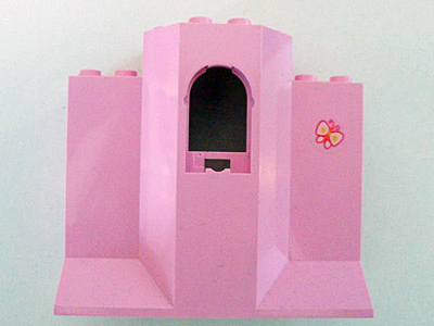 Lego Panel 3 x 8 x 6 with Window with Butterfly Pattern (Sticker) - Set 7579