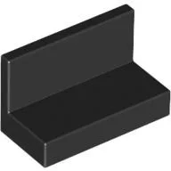 Panel 1 x 2 x 1 [Square Corners] / Black