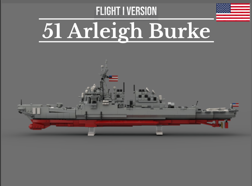 Lego DDG 51 Arleigh Burke - Flight I version