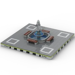 MILS Pedestrian Zone (32x32) with fountain