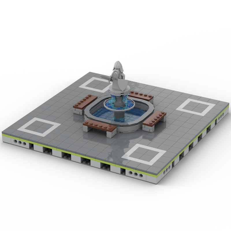 Lego MILS Pedestrian Zone (32x32) with fountain