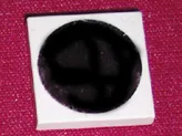 Tile 2 x 2 with Large Black Circle Print