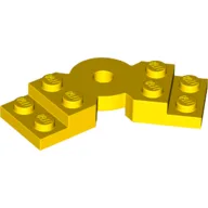 Plate Angled 2 x 2 with Step and Hole in Center / Yellow