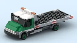 60017 Flat Bed Truck - 8 stud wide modification