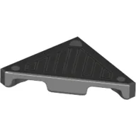 Tile 45° Cut 2 x 2 (Triangle) with Grill Print / Black