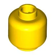 Minifig Head [Plain] [Hollow Stud] / Yellow
