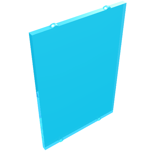 Lego Glass for Window 1 x 4 x 5 / Trans-Light Blue