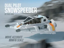 PiXEL-DANs T-47 Snowspeeder - ACCURATE MINFIG SCALE - Displayset / 2 Pilot Edition