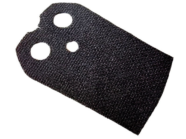 Lego Minifigure Cape Cloth, Straight Sides - Spongy Stretchable Fabric / Black