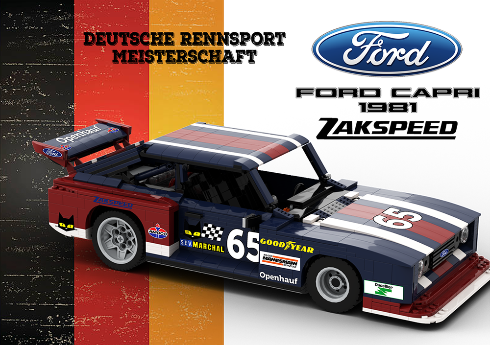 Lego Ford Zakspeed Capri - Mk III - 1981 - Openhauf