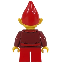 Elf - Dark Red Torso, Red Legs