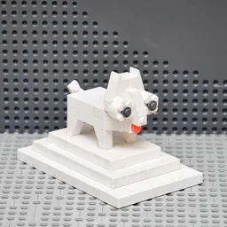 Catty on a podium