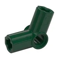 Technic Axle and Pin Connector Angled #5 - 112.5° / Dark Green