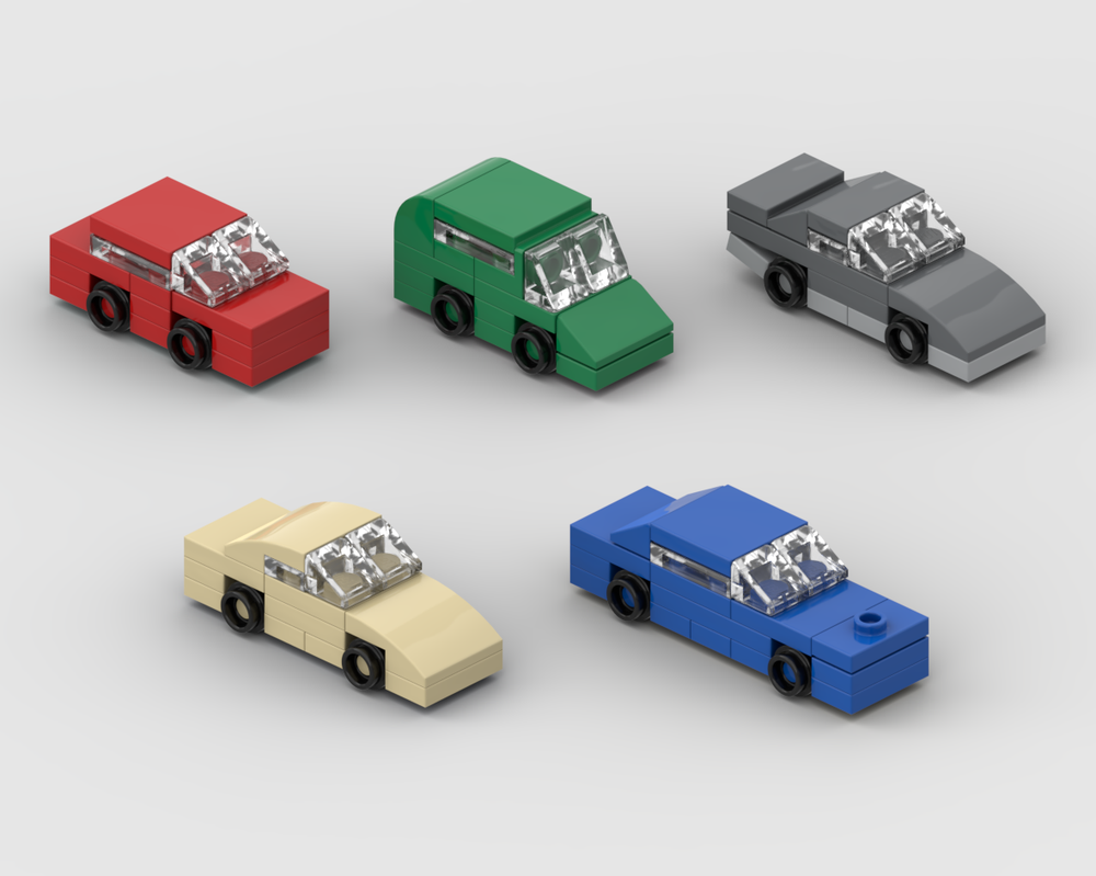 Lego All my personal cars as Micros
