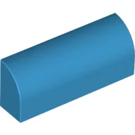 Brick Curved 1 x 4 x 1 1/3 No Studs / Dark Azure