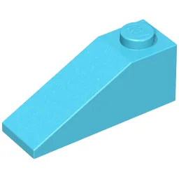 Brick Sloped 33° 3 x 1 / Maersk Blue
