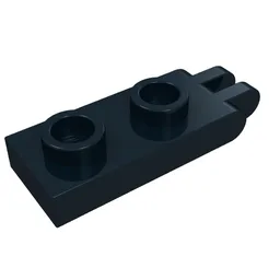Hinge Plate 1 x 2 with 2 Fingers and Hollow Studs / Black