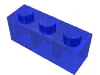 Brick 1 x 3 / Trans-Dark Blue