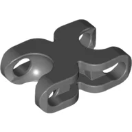 Large Figure Skeletal, Connector, 2 x 3 with Two Ball Sockets, Rounded Ends / Dark Bluish Gray