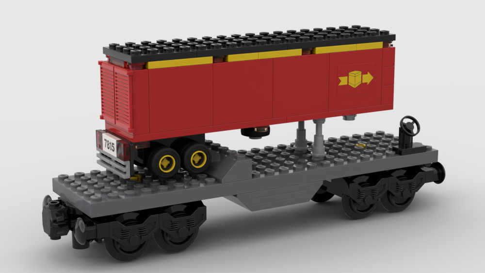 Lego Flatbed with reefer trailer