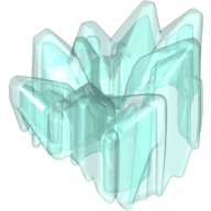 Lego Large Figure Armor, Crystal Cluster / Trans-Light Blue