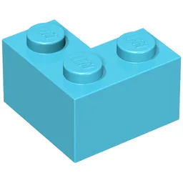 Brick 2 x 2 Corner / Maersk Blue
