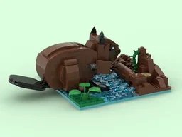 Beaver with Display Base