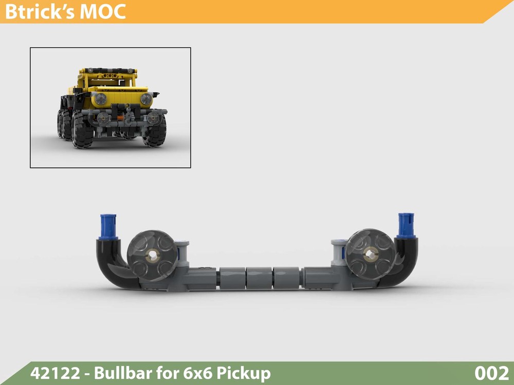 Lego 42122 Bullbar for 6x6 Pickup