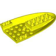 Lego Aircraft Fuselage Curved Forward 6 x 10 Bottom / Vibrant Yellow