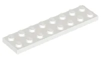 Plate 2 x 8 / White