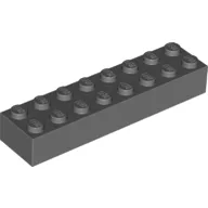 Brick 2 x 8 / Dark Bluish Gray