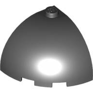 Lego Brick Round Corner 3 x 3 x 2 Dome Top / Black