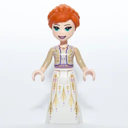 Anna - Tan Shirt, White Dress