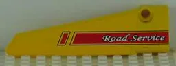 Technic, Panel Fairing # 6 Long Smooth, Side B with Red and Black Stripes and 'Road Service' Pattern (Sticker) - Set 8109