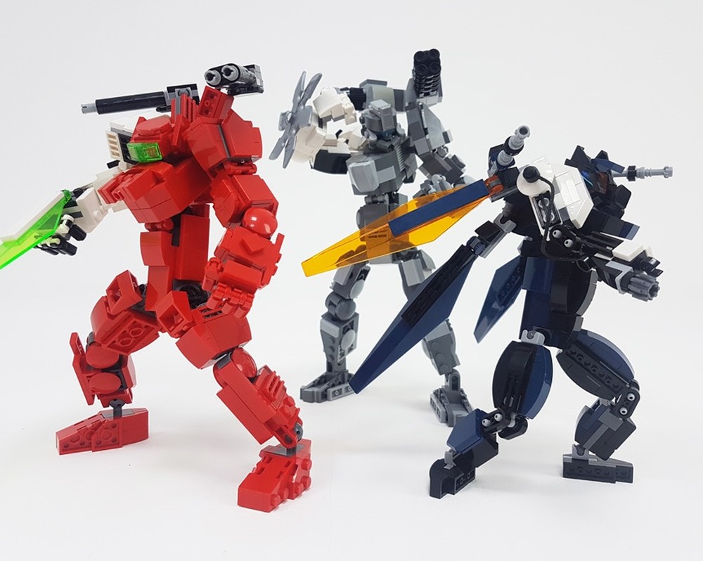 Lego White Arm Squad Robots: Mechs
