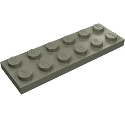 Plate 2 x 6 / Dark Gray