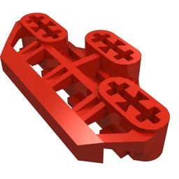 Technic Axle Connector Block 3 x 6 with 6 Axleholes / Red