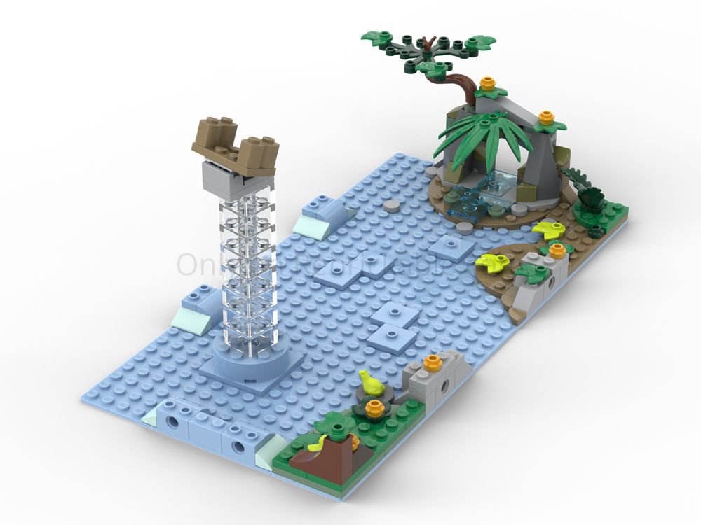 Lego Explorer Diorama #3 - Jungle Riverside (for Set 60425)