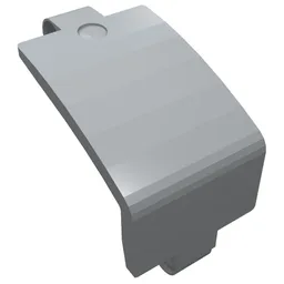 Technic Panel Curved and Bent 6 x 3 / Light Bluish Gray