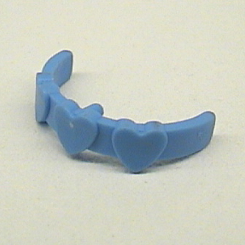 Lego Belville, Equipment, Hair Band with Hearts / Medium Blue