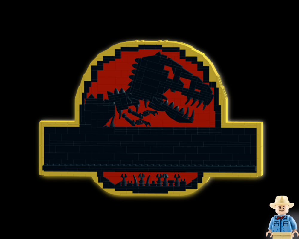 Lego Jurassic Park - Minifigures Display Stand
