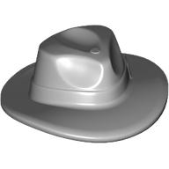 Lego Hat Wide Brim, Outback Style with Wide Belt, Buckle (Fedora) / Light Bluish Gray