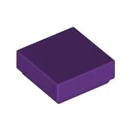 Tile 1 x 1 with Groove / Purple