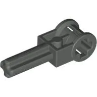 Technic Axle 1.5 with Perpendicular Axle Connector (Technic Pole Reverser Handle) / Dark Gray