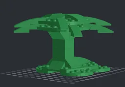 Green mini zaratan with palm tree 31058 4 to 1