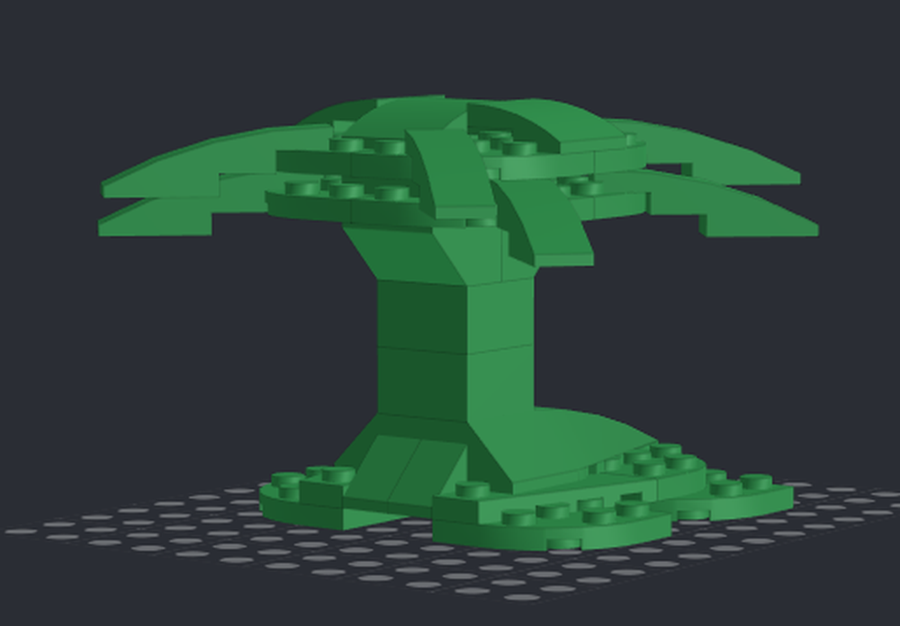 Lego Green mini zaratan with palm tree 31058 4 to 1