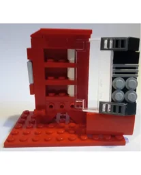 Red vending machine