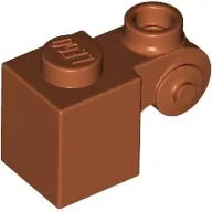 Brick Special 1 x 1 with Scroll with Open Stud / Dark Orange