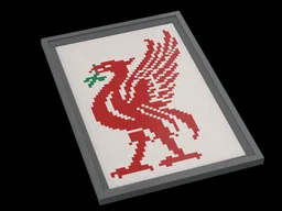 Liver Bird Mosaic with Picture Frame