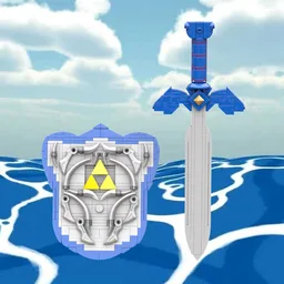 Zelda MOC: Master Sword & Mirror Shield (Wind Waker)
